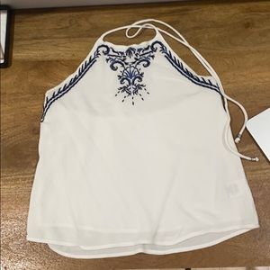 Cute white halter top